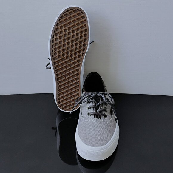 Vans Women's Authentic Low Top Canvas Sneaker in Special C & L Gray Color - Picture 11 of 13